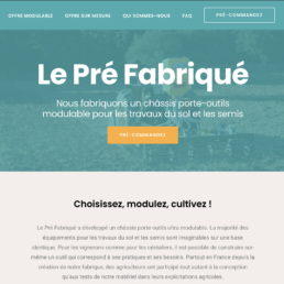 le pré fabriqué agriculture site web